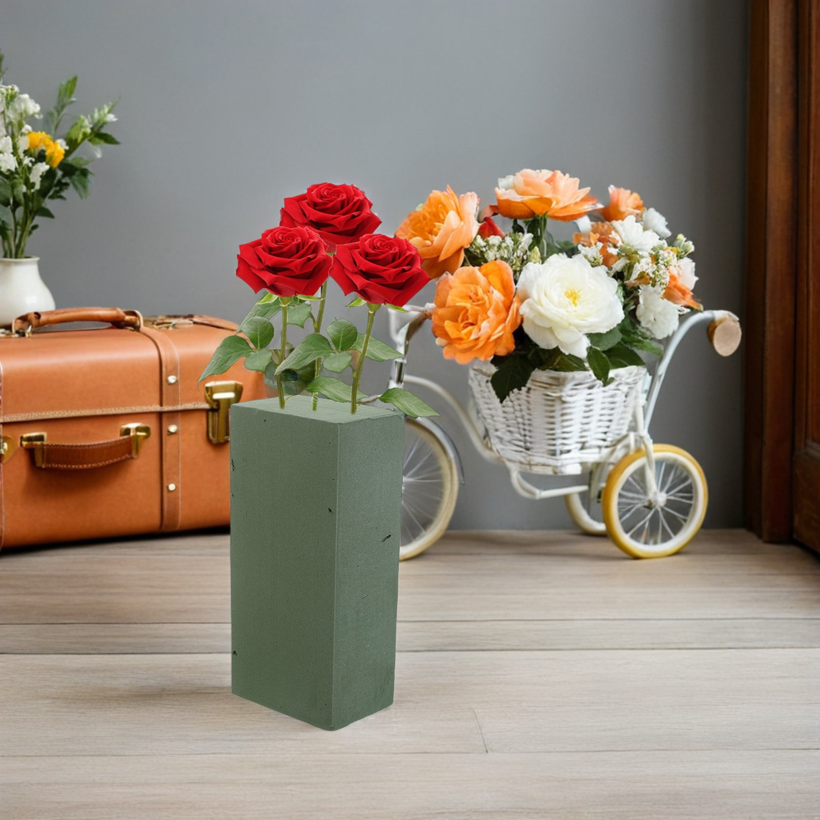Wedding Floral Supply - 10 قطع من كتل الإسفنج الزهري