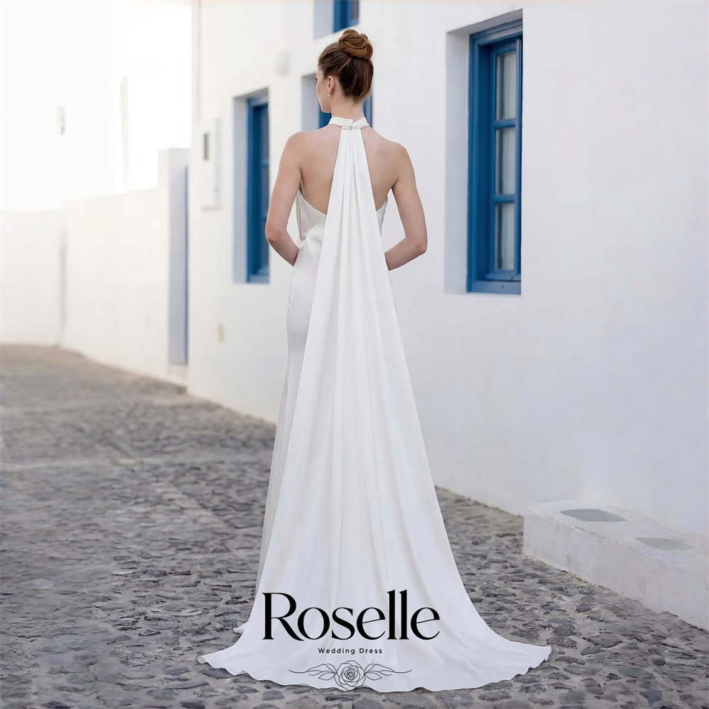 Wedding Qw - فستان زفاف ROSELLE أنيق بتصميم حورية