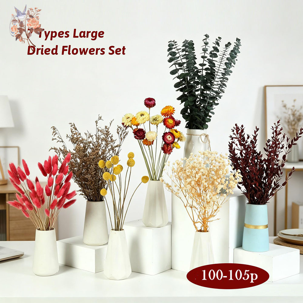 مجموعة كبيرة من الزهور المجففة - مراجعة Wedding Floral Supply وسعره