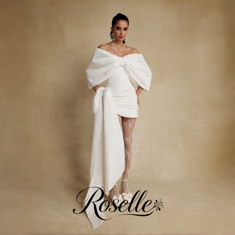 فستان زفاف قصير من ROSELLE بدو - مراجعة Wedding Qw وسعره