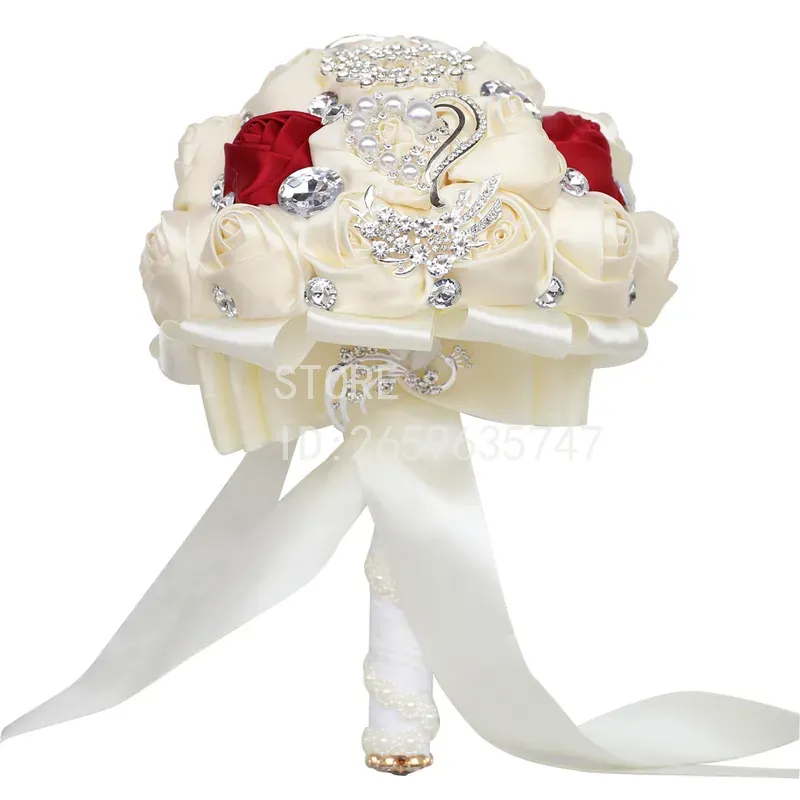 باقة عروس مزينة بأحجار الراين  - مراجعة Wedding Supply Factory وسعره