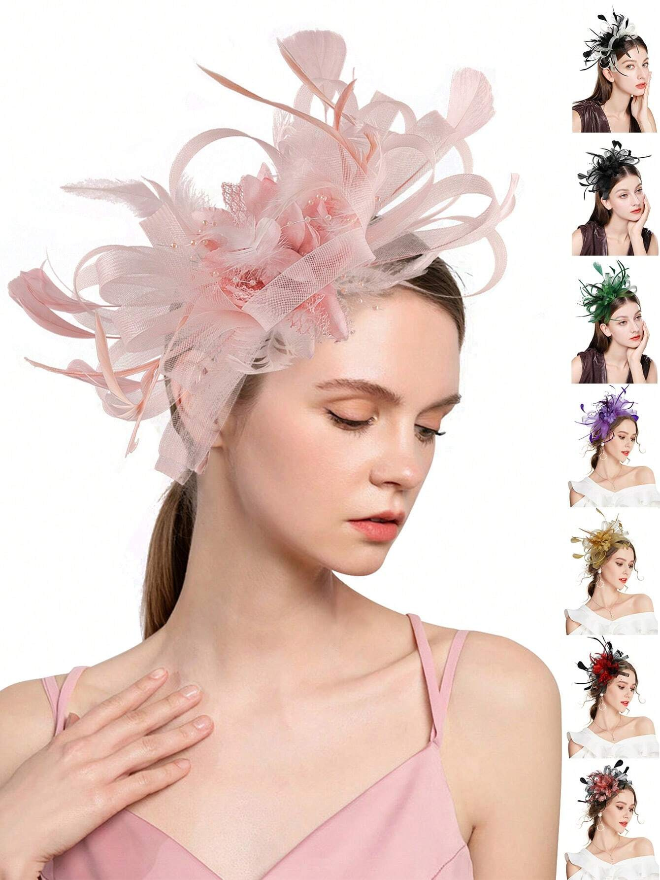 1 قطعة عقال فاسيناتور مع ريشة  - مراجعة Wedding Dress Supply وسعره