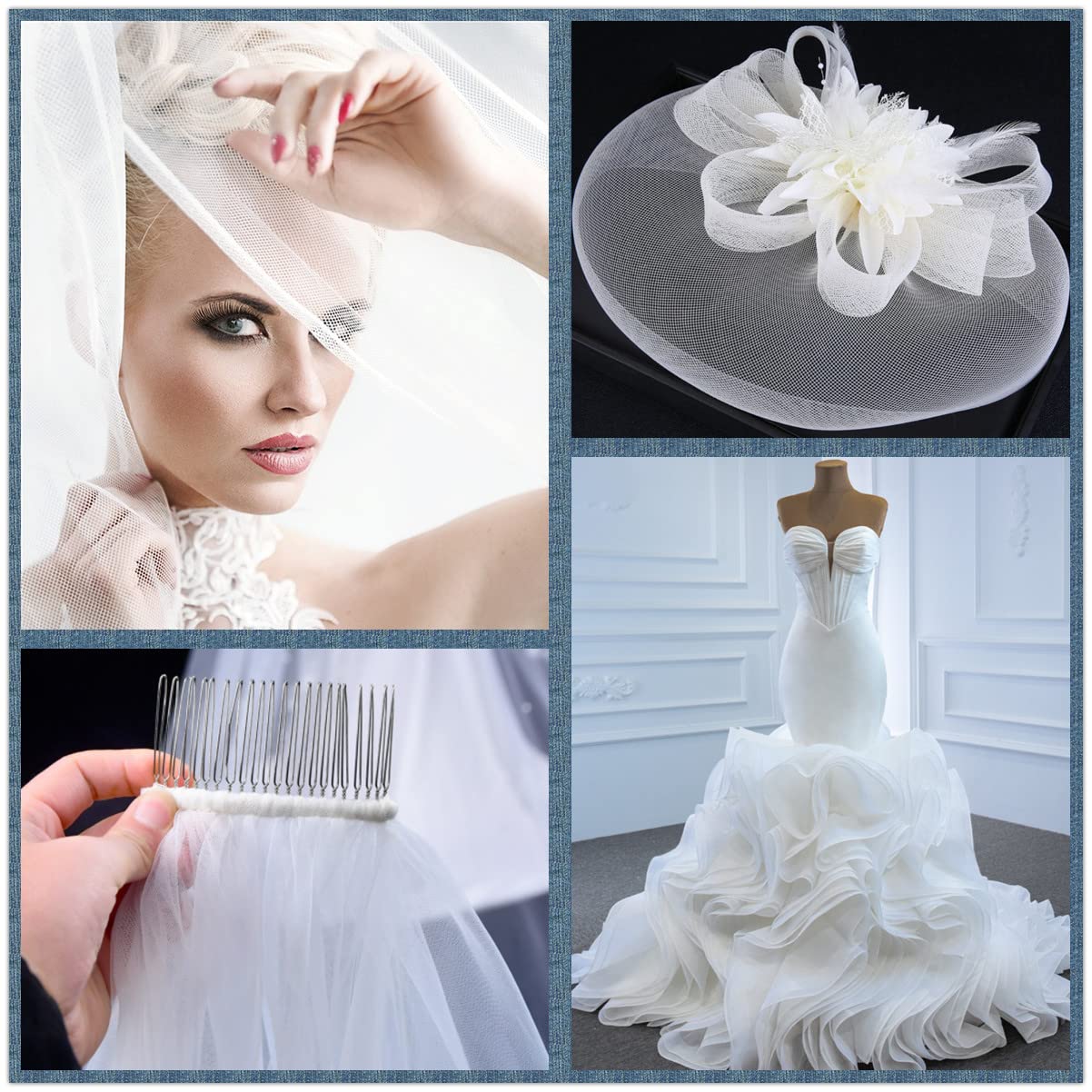 شريط من شعر الحصان البوليستر ا - مراجعة Wedding Dress Supply وسعره