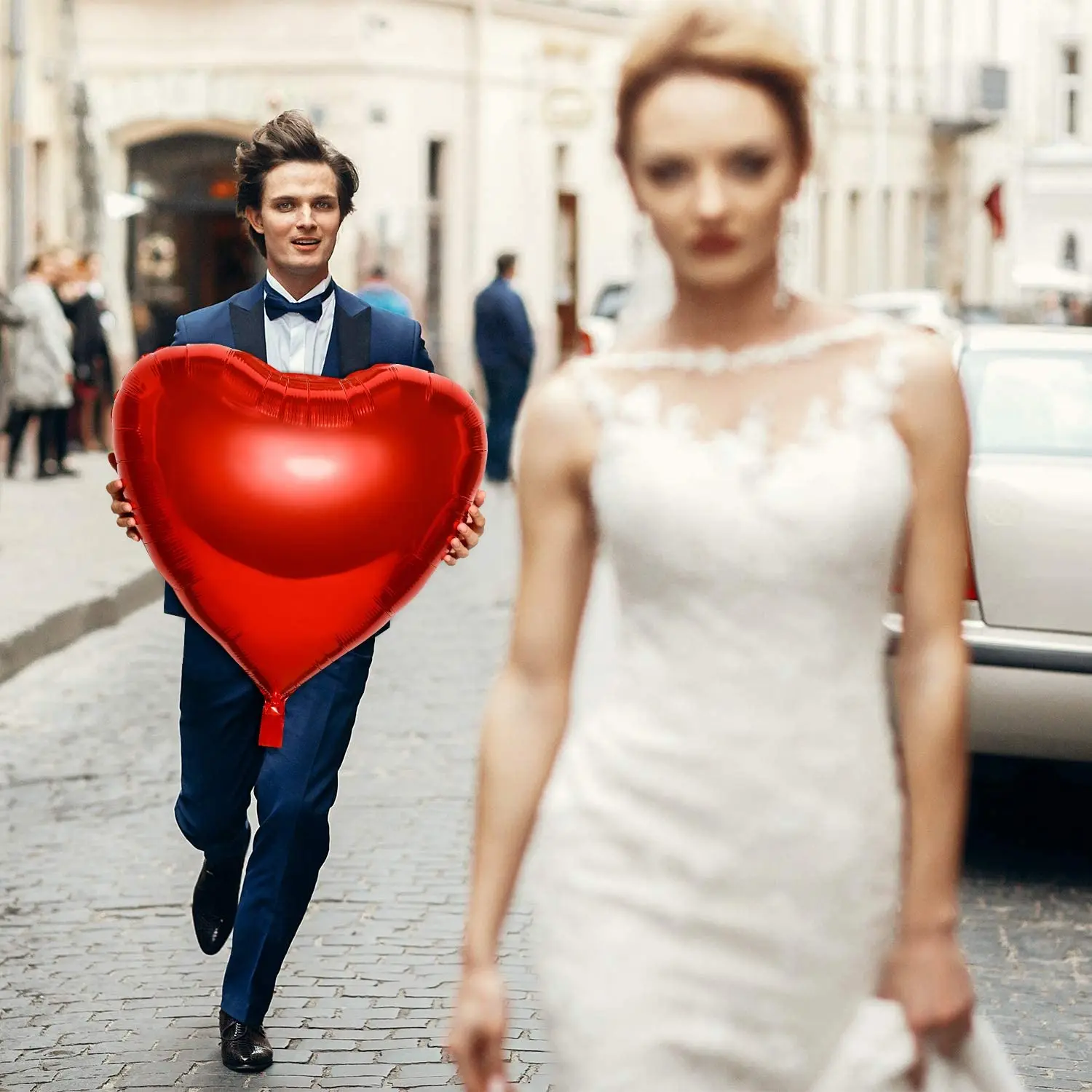 1/2 قطعة، بالون على شكل قلب، ط - مراجعة Wedding Qq وسعره